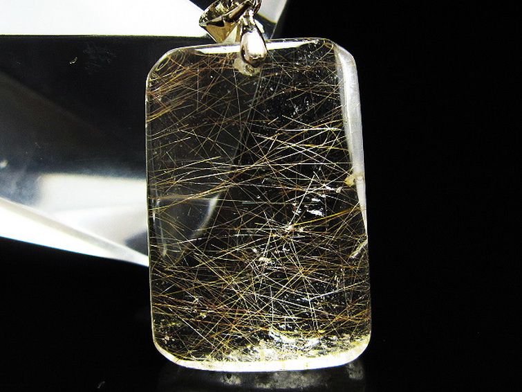 プラチナ入水晶 ペンダント [T12-2009] 2枚目