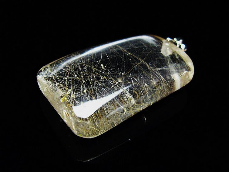 プラチナ入水晶 ペンダント [T12-2009] 3枚目