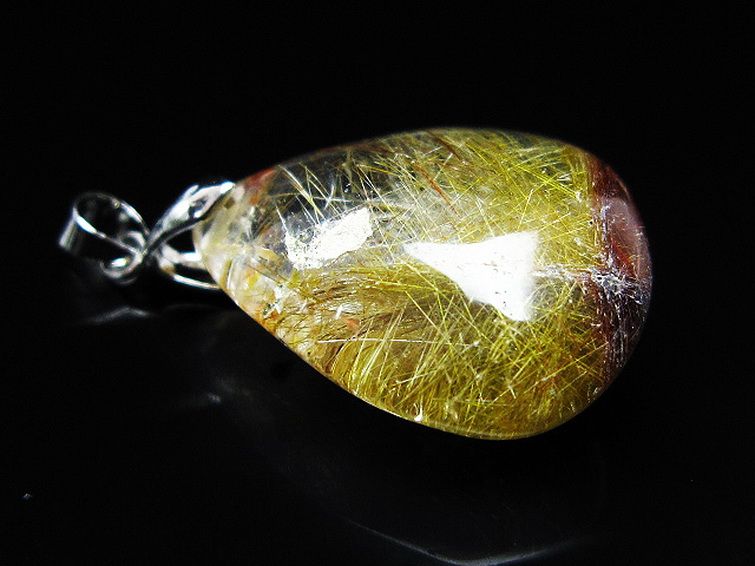 プラチナ入水晶 ペンダント [T12-2023] 3枚目