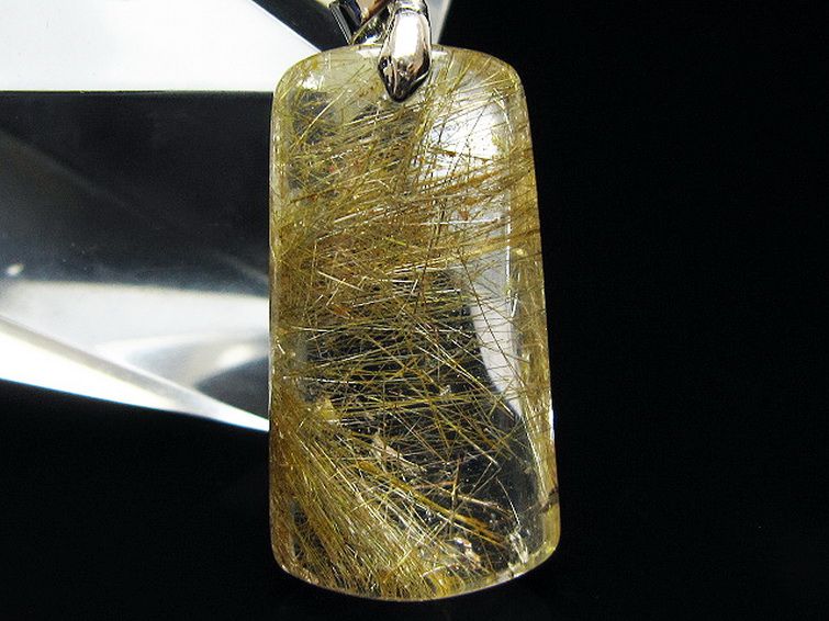 プラチナ入水晶 ペンダント [T12-2028] 2枚目