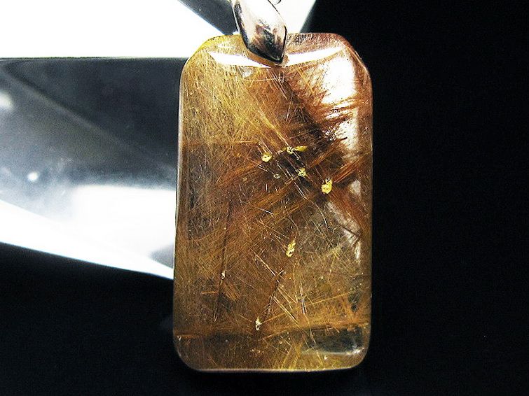 プラチナ入水晶 ペンダント [T12-2068] 2枚目