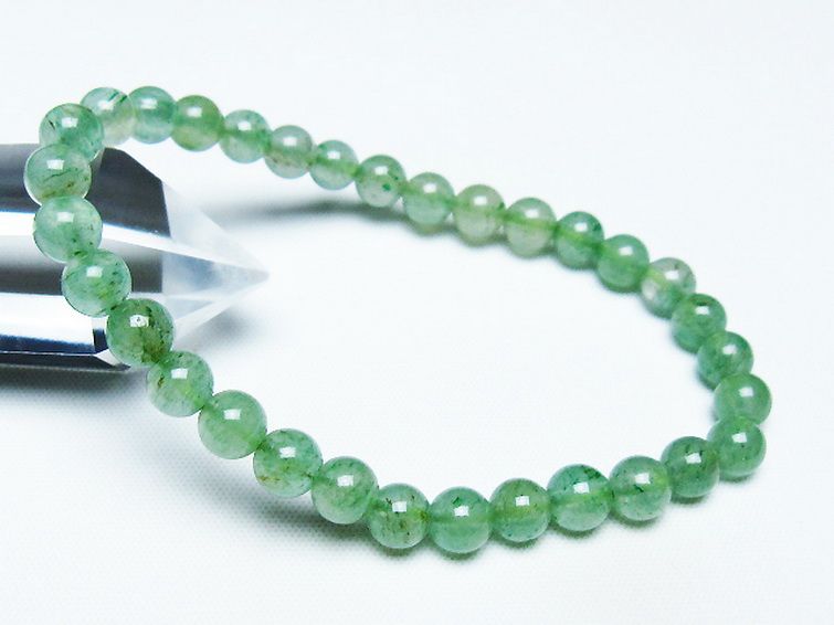 インド翡翠 ブレスレット 6mm [t127-11364] 1枚目