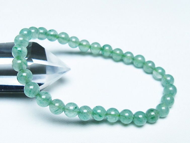 インド翡翠 ブレスレット 6mm [t127-11390] 1枚目