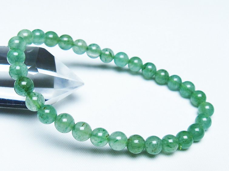 インド翡翠 ブレスレット 6mm [t127-11402] 1枚目