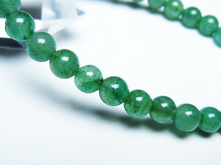 インド翡翠 ブレスレット 6mm [t127-11416] 3枚目