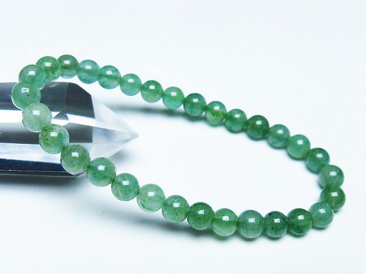 インド翡翠 ブレスレット 6mm [t127-11418] 1枚目