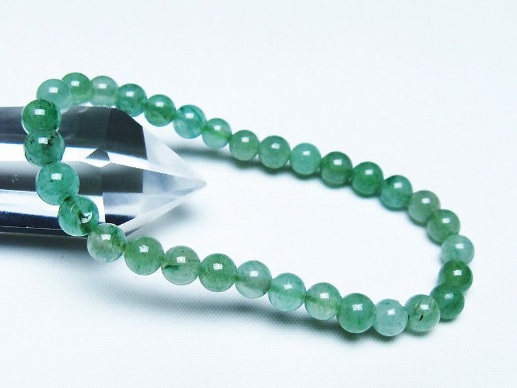 インド翡翠 ブレスレット 6mm [T127-11423] 1枚目