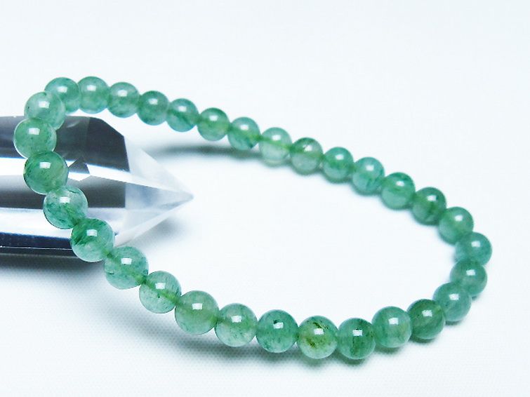 インド翡翠 ブレスレット 6mm [t127-11433] 1枚目