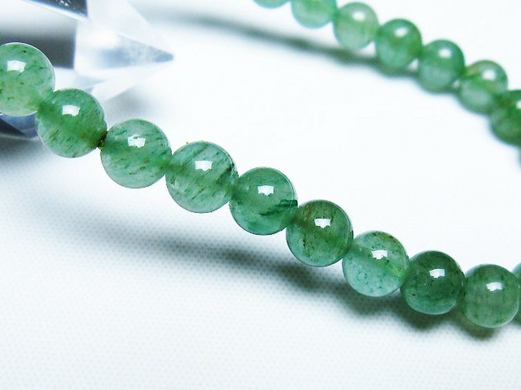 インド翡翠 ブレスレット 6mm [t127-11456] 3枚目