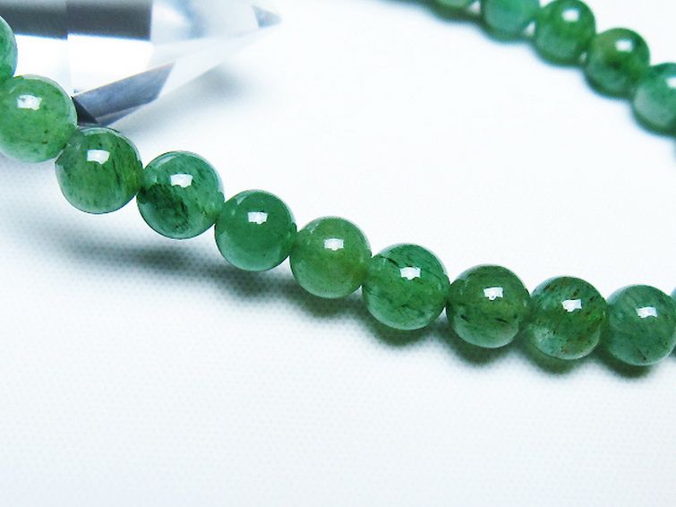 インド翡翠 ブレスレット 6mm [t127-11467] 3枚目