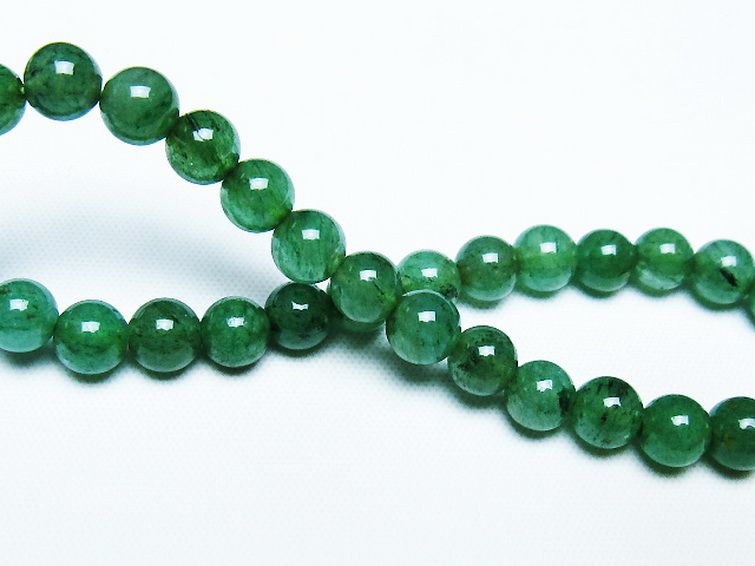 インド翡翠 ブレスレット 6mm [t127-11479] 2枚目