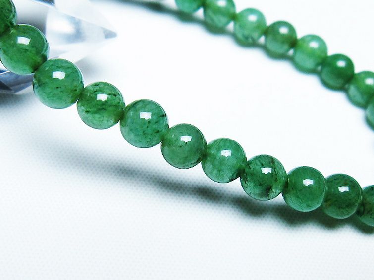 インド翡翠 ブレスレット 6mm [t127-11479] 3枚目