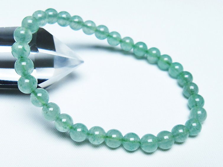 インド翡翠 ブレスレット 6mm [t127-11495] 1枚目