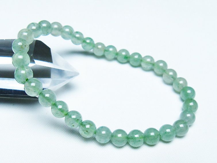 インド翡翠 ブレスレット 6mm [t127-11503] 1枚目