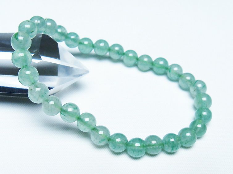インド翡翠 ブレスレット 6mm [t127-11516] 1枚目