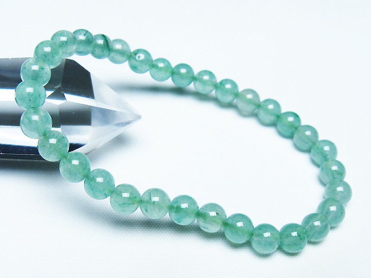 インド翡翠 ブレスレット 5mm [t127-11519] 1枚目