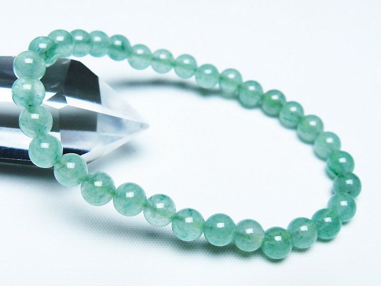 インド翡翠 ブレスレット 6mm [t127-11522] 1枚目