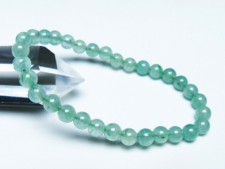 インド翡翠 ブレスレット 6mm [t127-11533] 1枚目