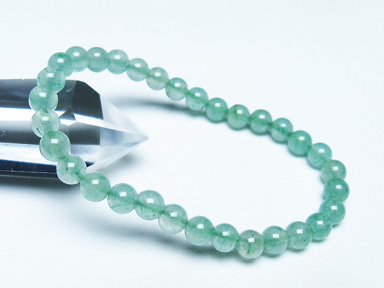 インド翡翠 ブレスレット 6mm [t127-11539] 1枚目