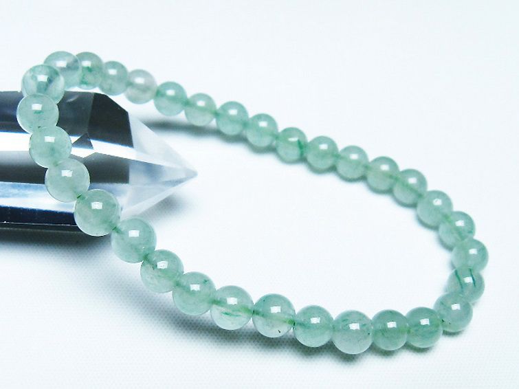 インド翡翠 ブレスレット 6mm [t127-11544] 1枚目