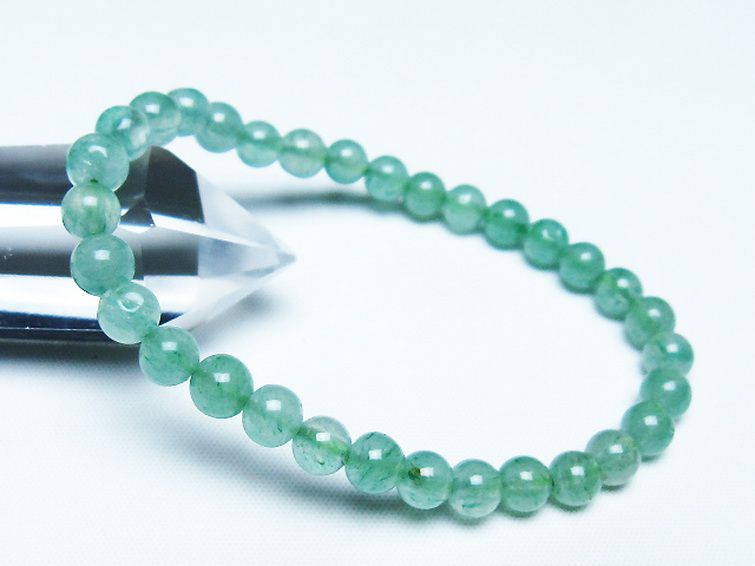 インド翡翠 ブレスレット 6mm [t127-11556] 1枚目