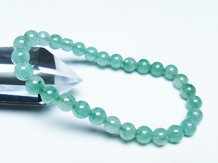 インド翡翠 ブレスレット 6mm [t127-11563] 1枚目