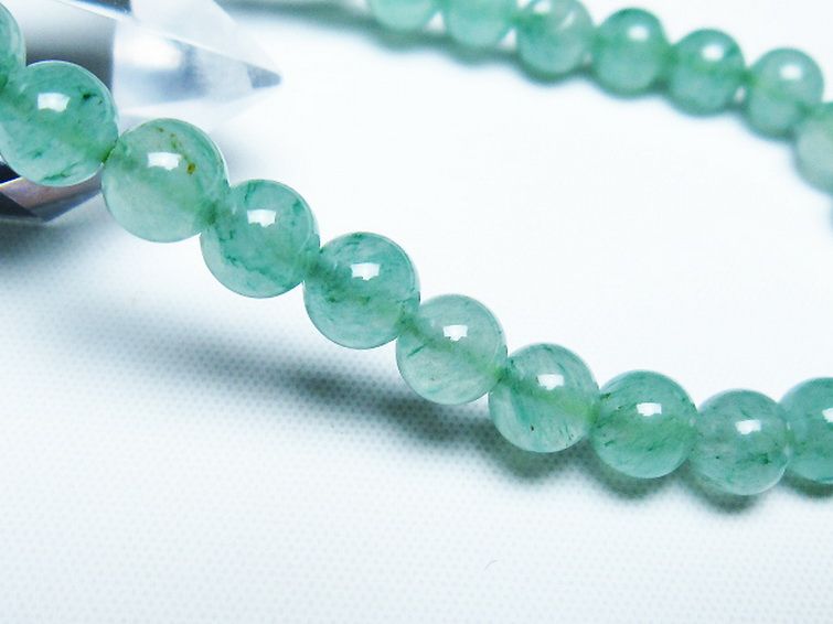 インド翡翠 ブレスレット 6mm [t127-11563] 3枚目