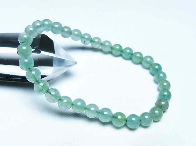 インド翡翠 ブレスレット 6mm [t127-11566] 1枚目