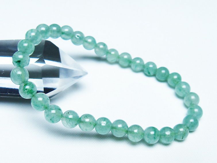 インド翡翠 ブレスレット 6mm [t127-11567] 1枚目