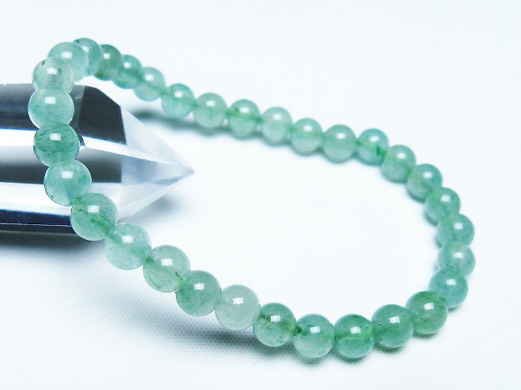インド翡翠 ブレスレット 6mm [T127-11569] 1枚目