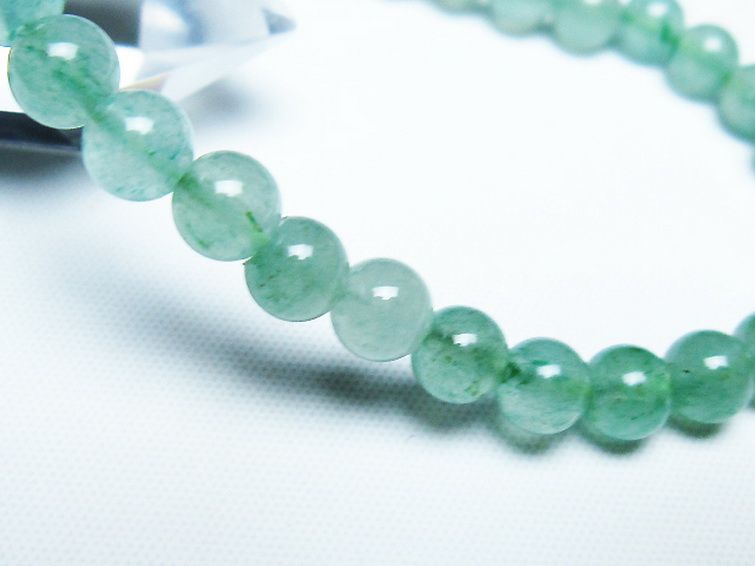 インド翡翠 ブレスレット 6mm [T127-11569] 3枚目