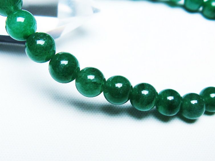 インド翡翠 ブレスレット 6mm [t127-11581] 3枚目