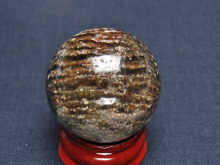 赤ガーデンファントム水晶 丸玉 29mm [t129-3075] 3枚目