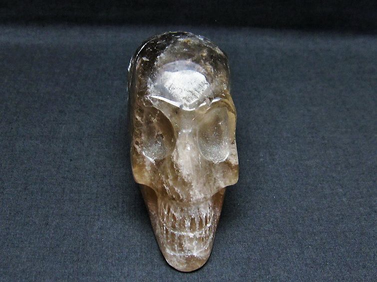 ライトニング水晶 ドクロ[T130-2107] 1枚目