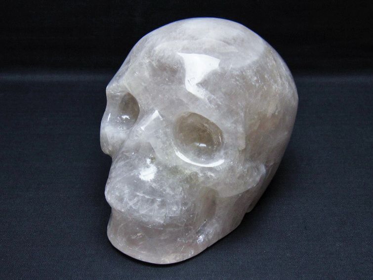 1.3Kg ローズクォーツ ドクロ [t130-2198] 3枚目