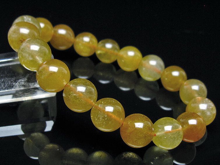 金針ルチル水晶 ブレスレット 11mm [t132-15799] 1枚目
