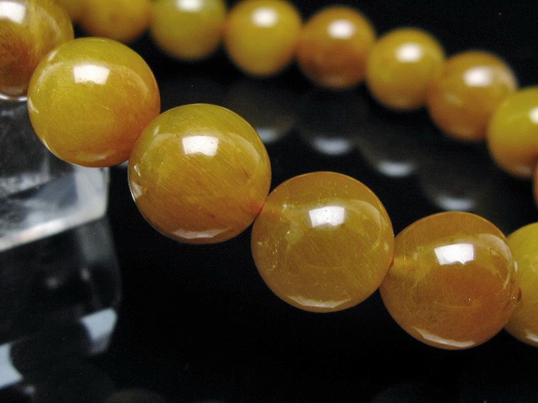 金針ルチル水晶 ブレスレット 10mm [t132-15859] 3枚目