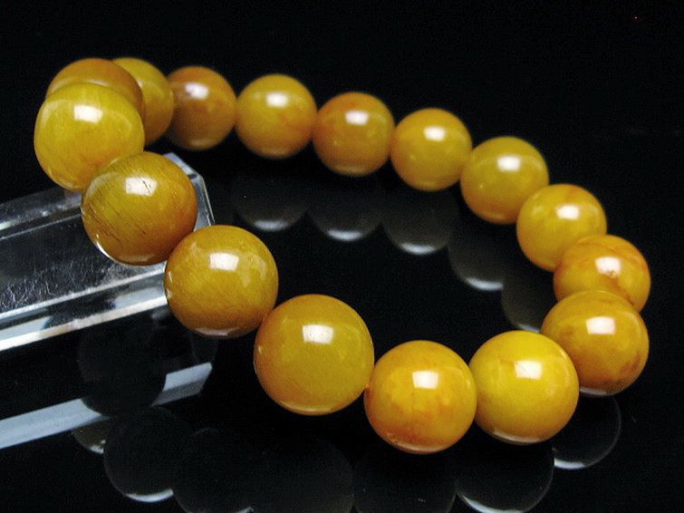 金針ルチル水晶 ブレスレット 13mm [t132-15877] 1枚目