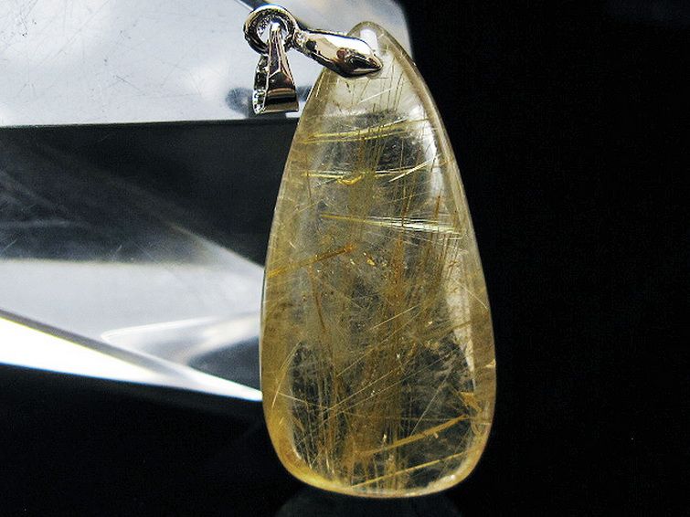 ゴールドタイチンルチル ペンダント [T134-3911] 2枚目