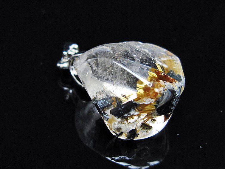 ゴールドタイチンルチル ペンダント [T134-3945] 3枚目