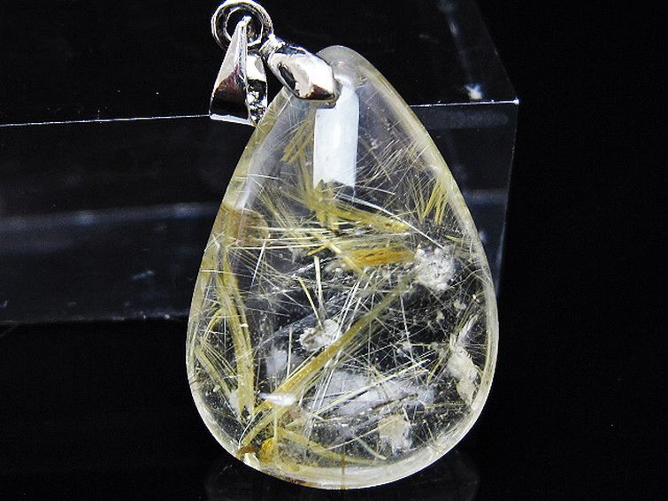 ゴールドタイチンルチル ペンダント [T134-3951] 2枚目