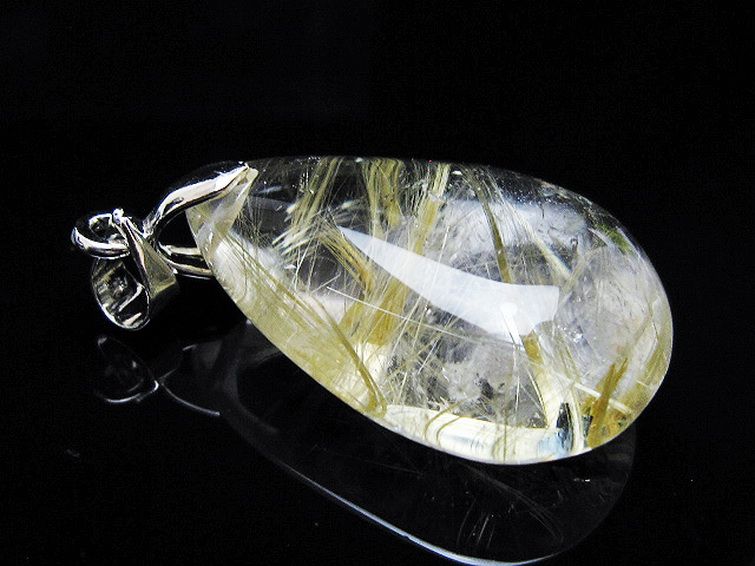 ゴールドタイチンルチル ペンダント [T134-3951] 3枚目