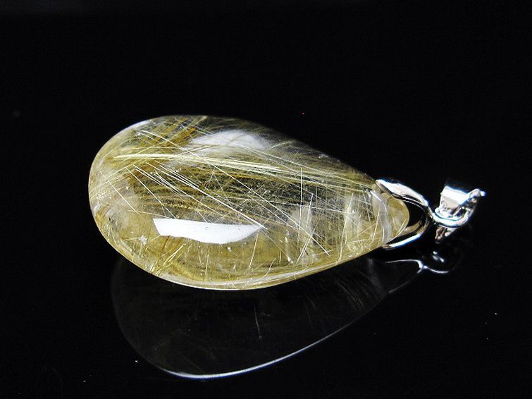 ゴールドタイチンルチル ペンダント [T134-3966] 3枚目