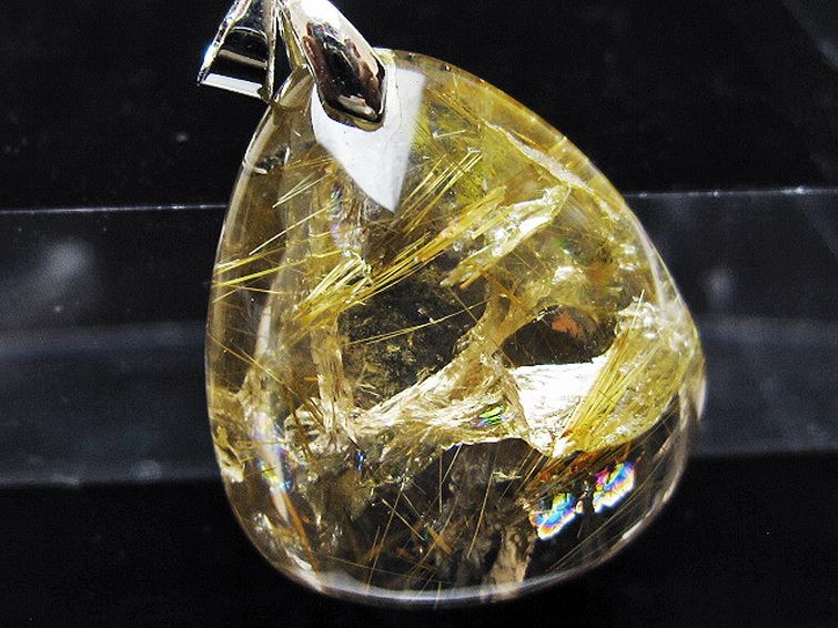 ゴールドタイチンルチル ペンダント [T134-3977] 2枚目