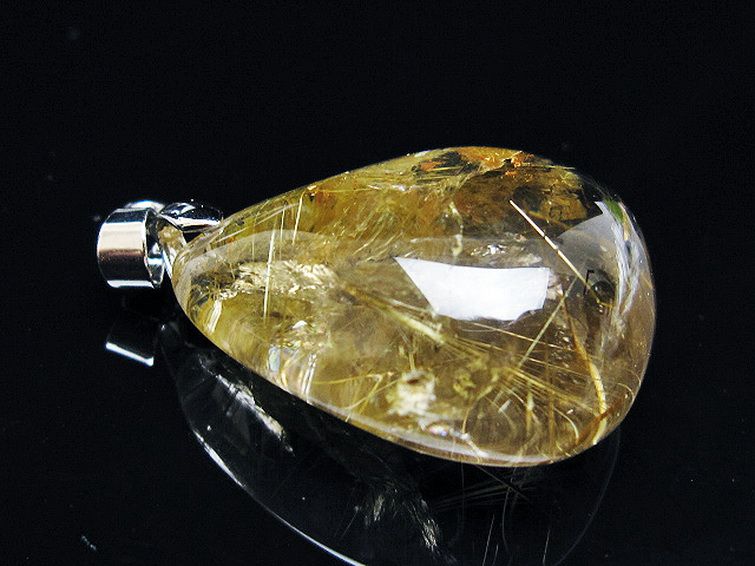 ゴールドタイチンルチル ペンダント [T134-3977] 3枚目