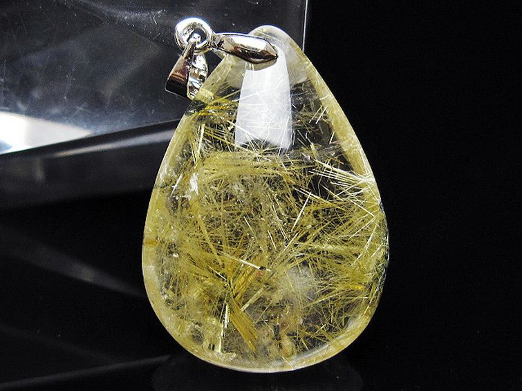 ゴールドタイチンルチル ペンダント [T134-3985] 2枚目