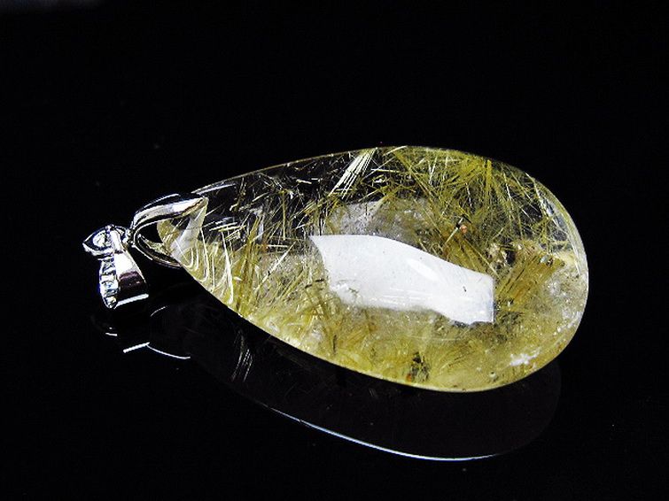 ゴールドタイチンルチル ペンダント [T134-3985] 3枚目