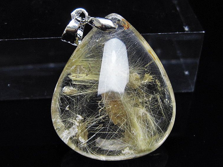 ゴールドタイチンルチル ペンダント [T134-3996] 2枚目