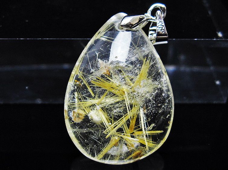 ゴールドタイチンルチル ペンダント [T134-3999] 2枚目