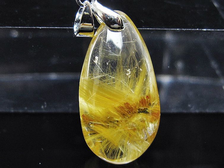 ゴールドタイチンルチル ペンダント [T134-4018] 2枚目